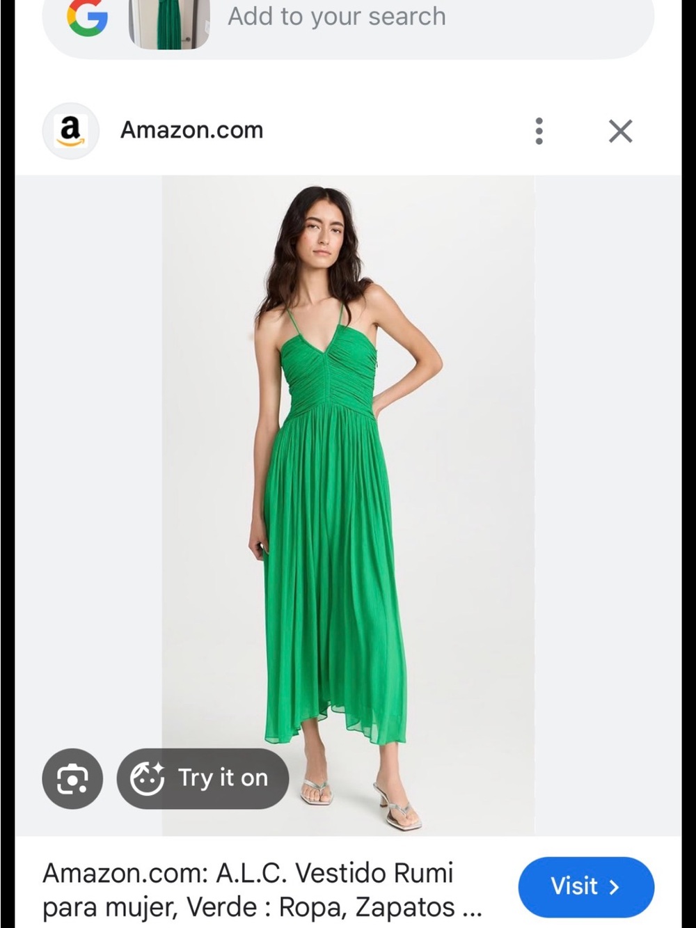 A.L.C. Rumi Dress in Green
